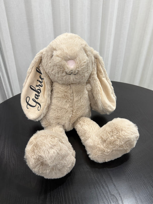 PERSONALISED BUNNY BEIGE OR GREY