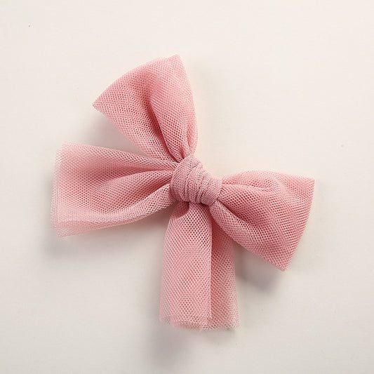 TULLE BOW - ROSE