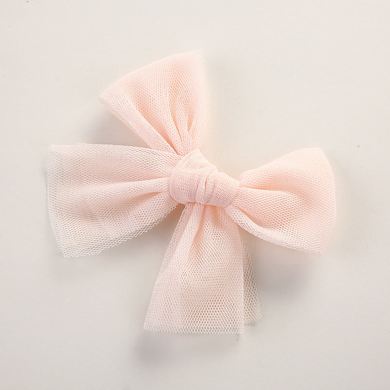 TULLE BOW - PEACH