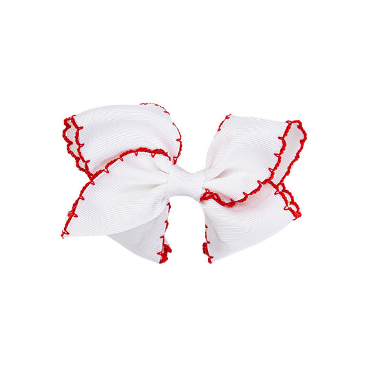 SCALLOP BOW - CANDY CANE