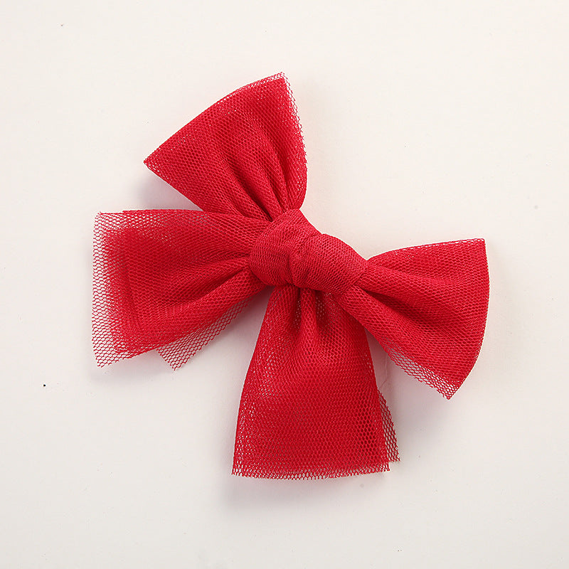 TULLE BOW - CANDY CANE