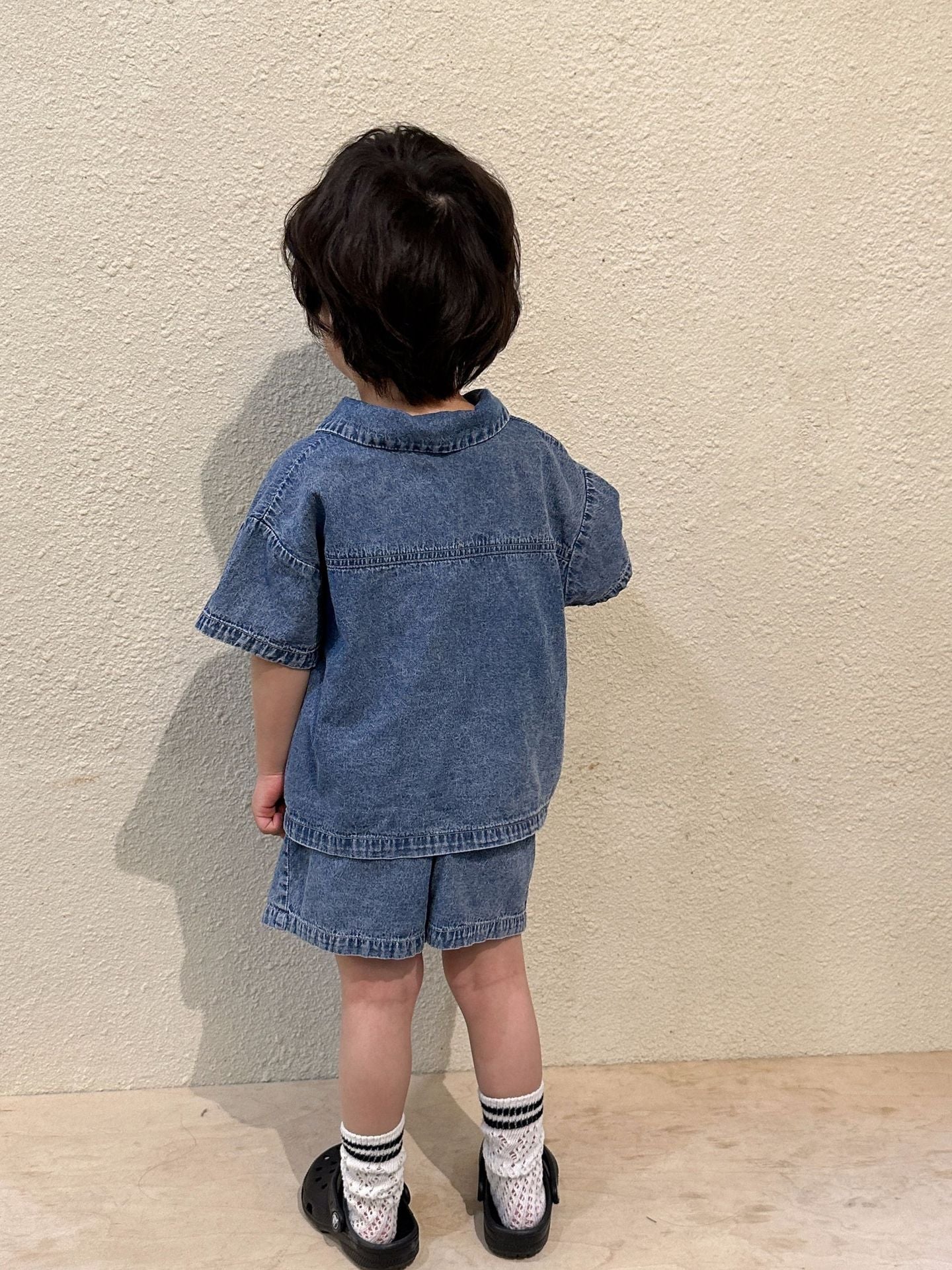 SHORT/SHIRT SET OR DENIM SUPER OVERSIZED DRESS