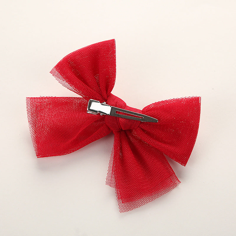 TULLE BOW - CANDY CANE