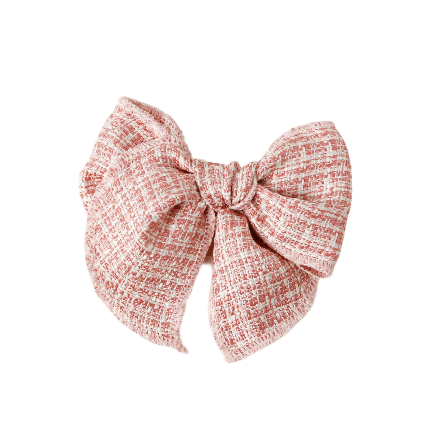 TWEED BOWS - STRAWBERRIES & CREAM