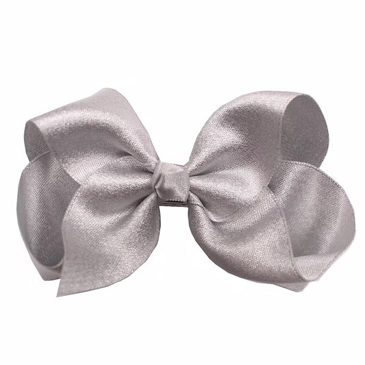 METALLIC BOW - PEWTER