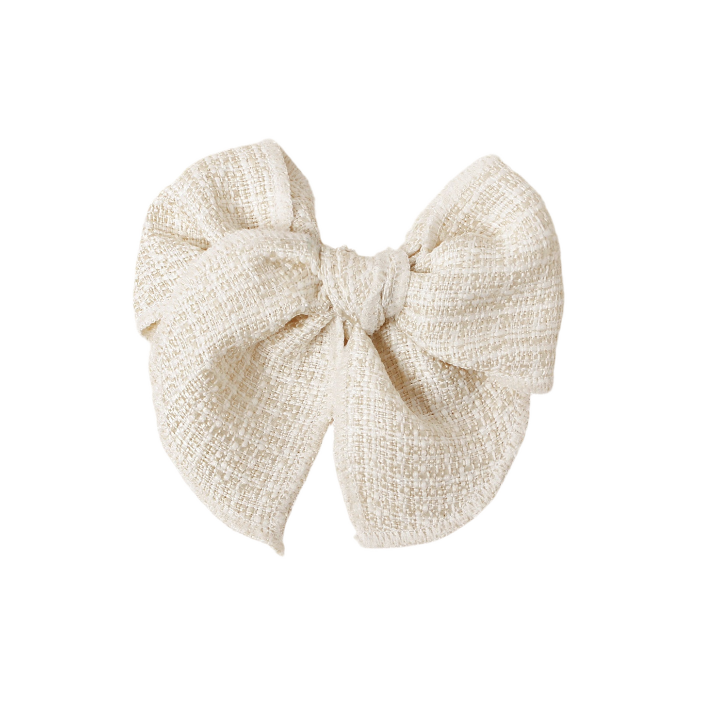 TWEED BOWS - COCONUT