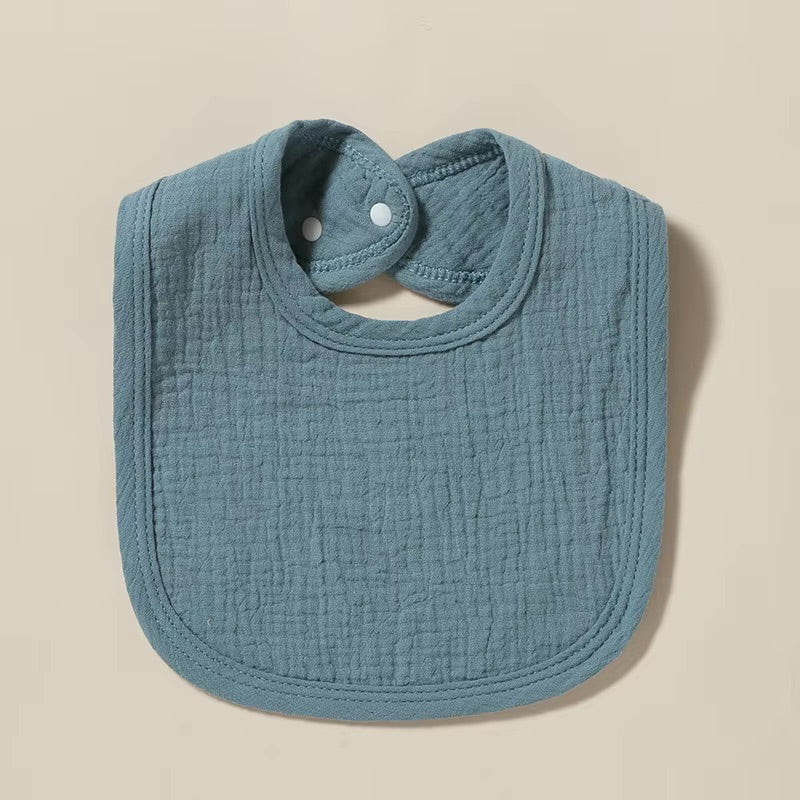 GAUZE COTTON MUSLIN BIB - FOREST