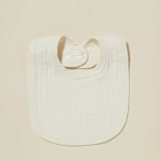 GAUZE COTTON MUSLIN BIB - RICE