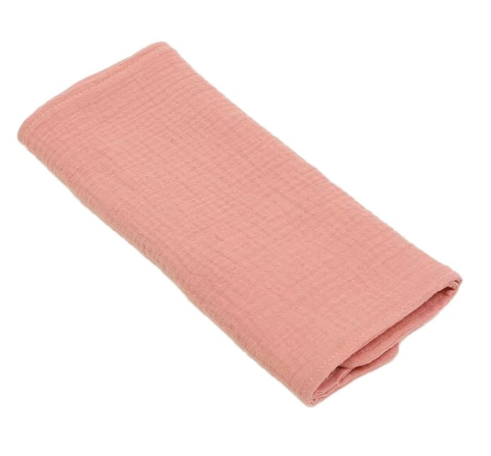 4 LAYER ORGANIC COTTON BURPING TOWEL - ROSE