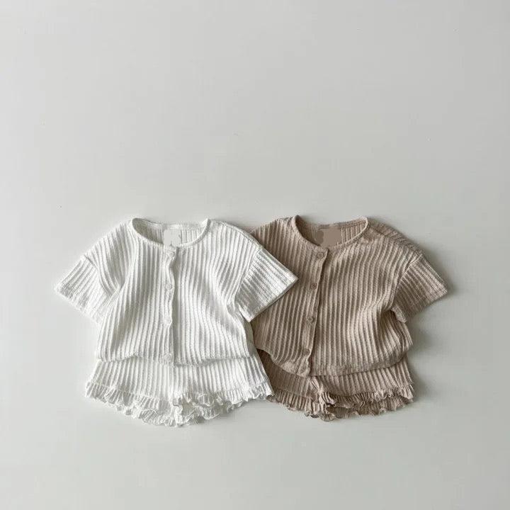 RUFFLE SHORT AND TEE SET