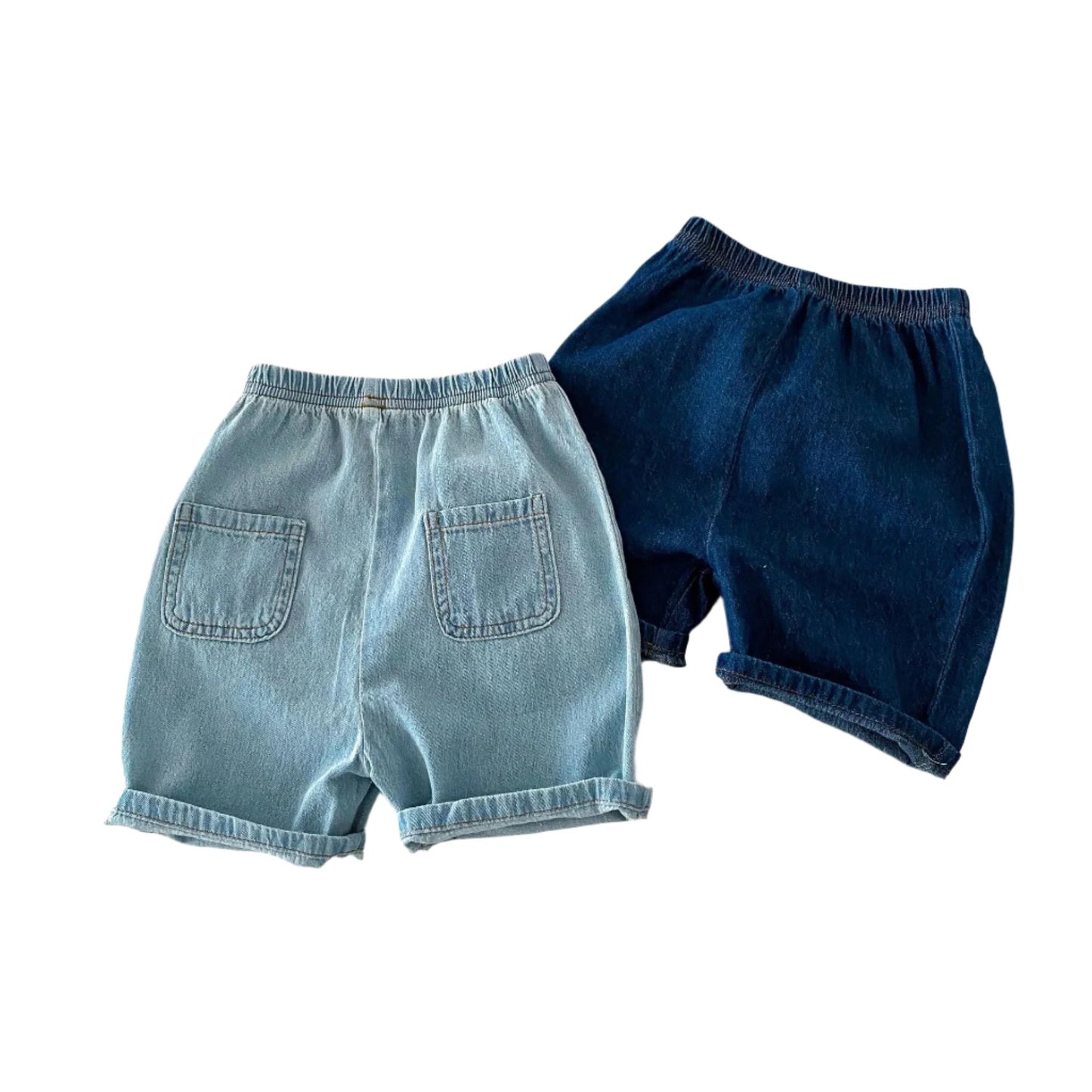 DENIM SHORT AND SHIRT SET