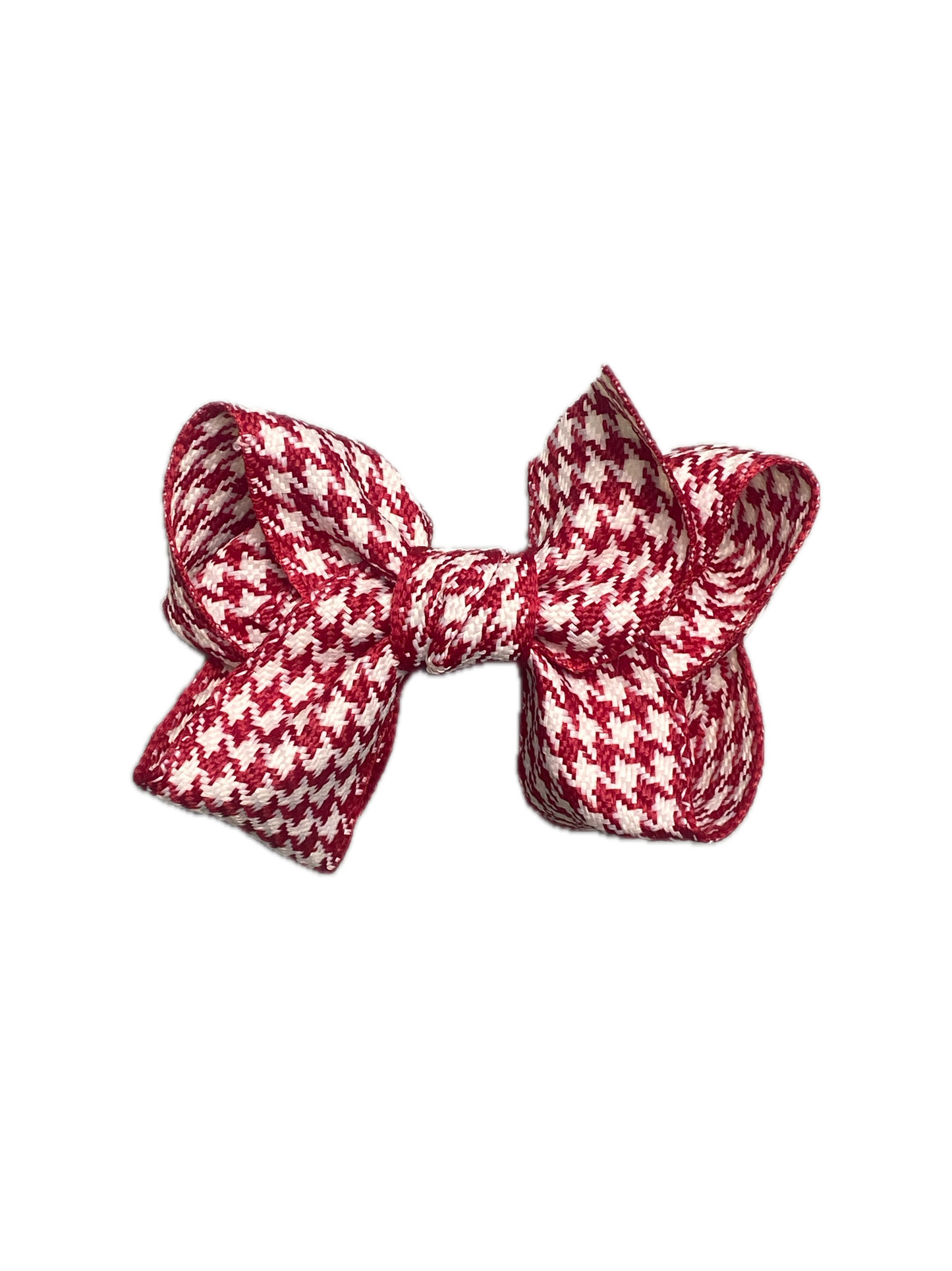 HOUNDSTOOTH BOW - RED