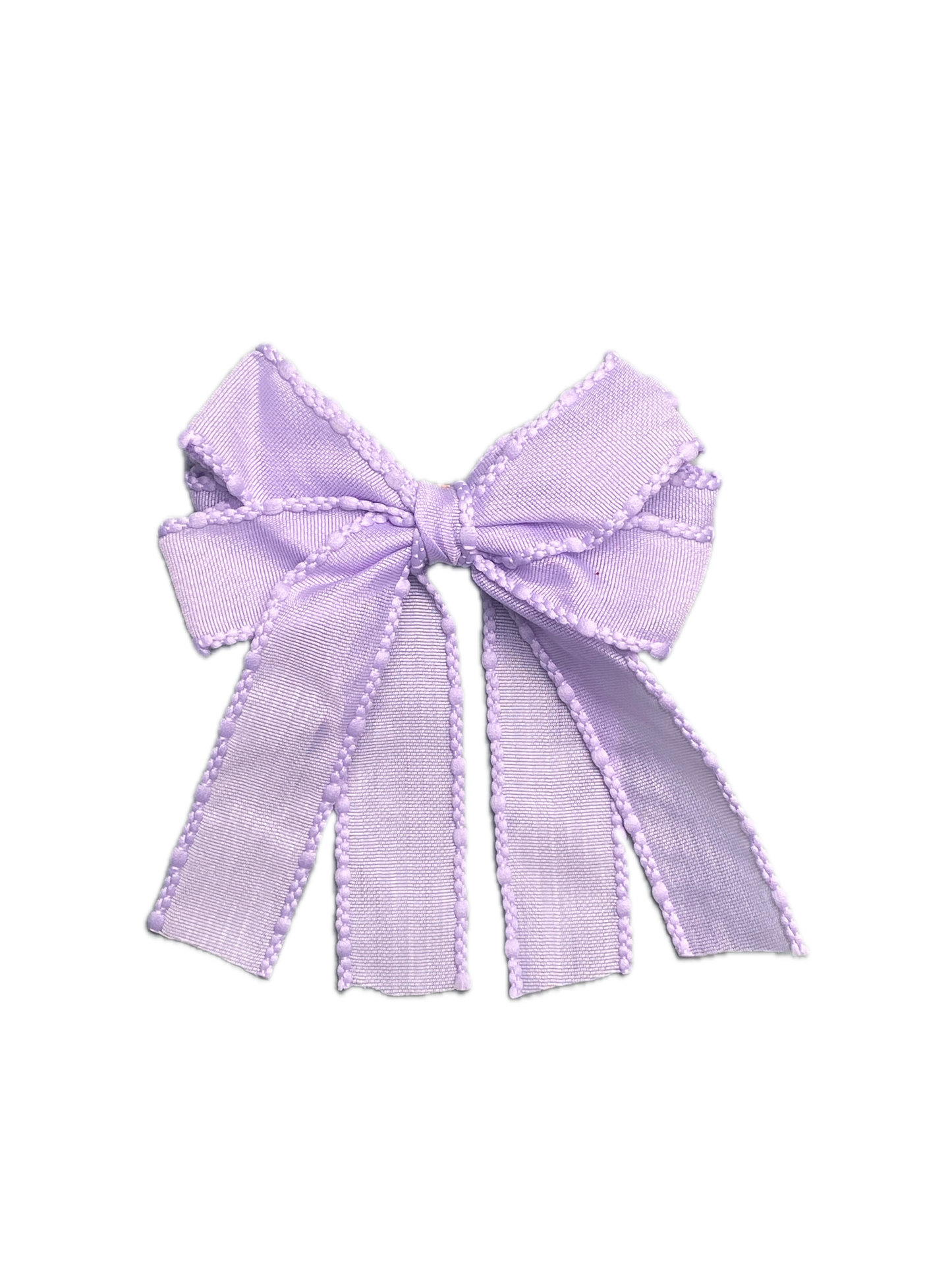 BUBBLE EDGE HAIR BOW - LILAC