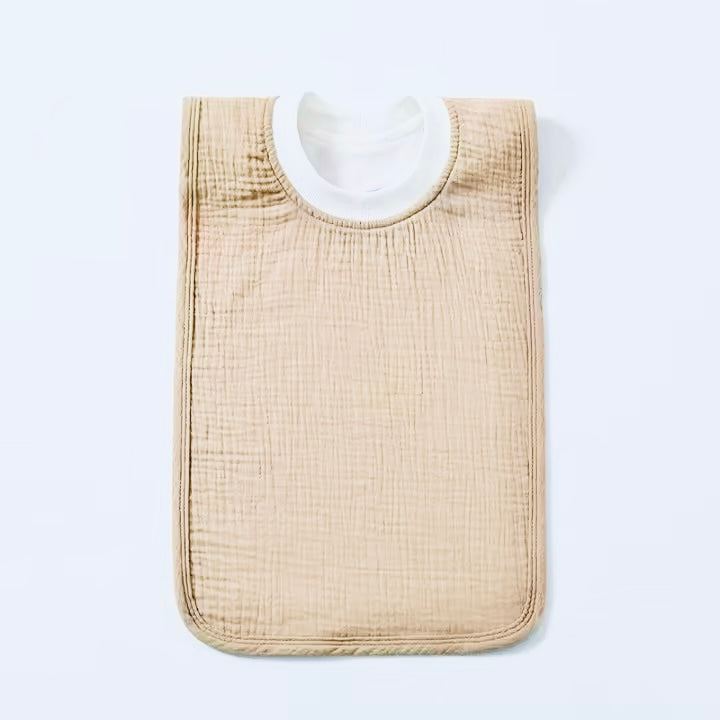 PULLOVER COTTON MUSLIN BIB - SAND