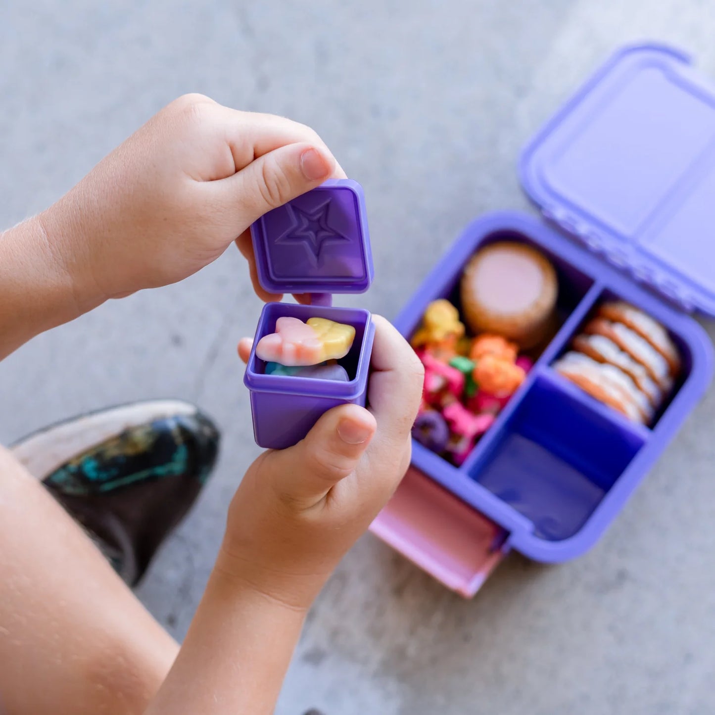 2 PACK BENTO DIP AND SAUCE BOX - GRAPE