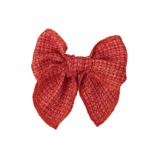 TWEED BOWS - CANDY CANE