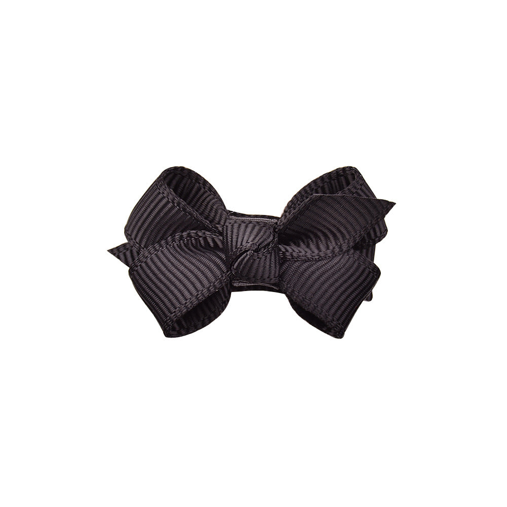 ITTY BITTY BOW CLIP SET OF 2 CLIPS - LICORICE