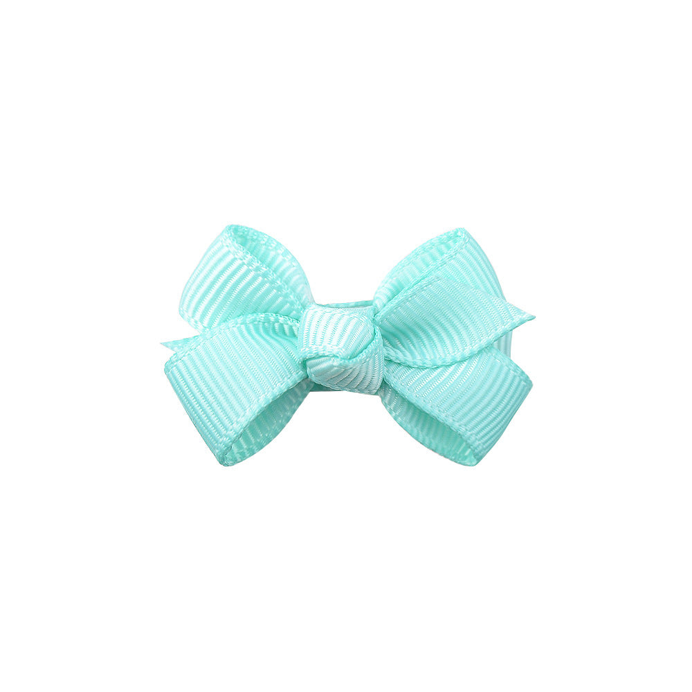 ITTY BITTY BOW CLIP SET OF 2 CLIPS - PEPPERMINT