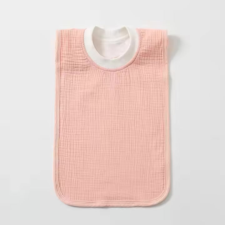 PULLOVER COTTON MUSLIN BIB - ROSE