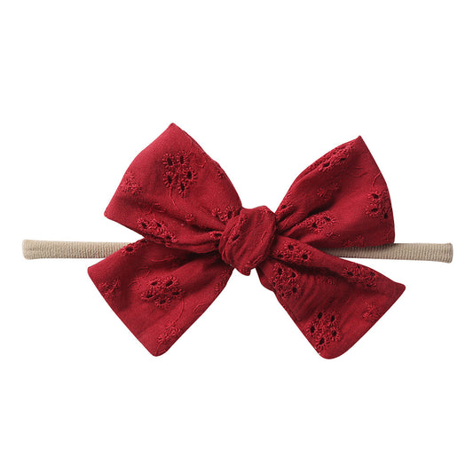 NYLON HEADBAND - CHERRY