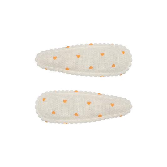 SET OF 2 HAIR CLIPS - CHEESECAKE