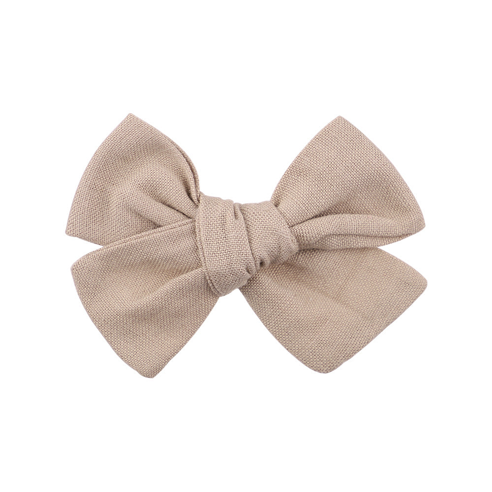 LINEN - SET OF 2 BOW CLIPS