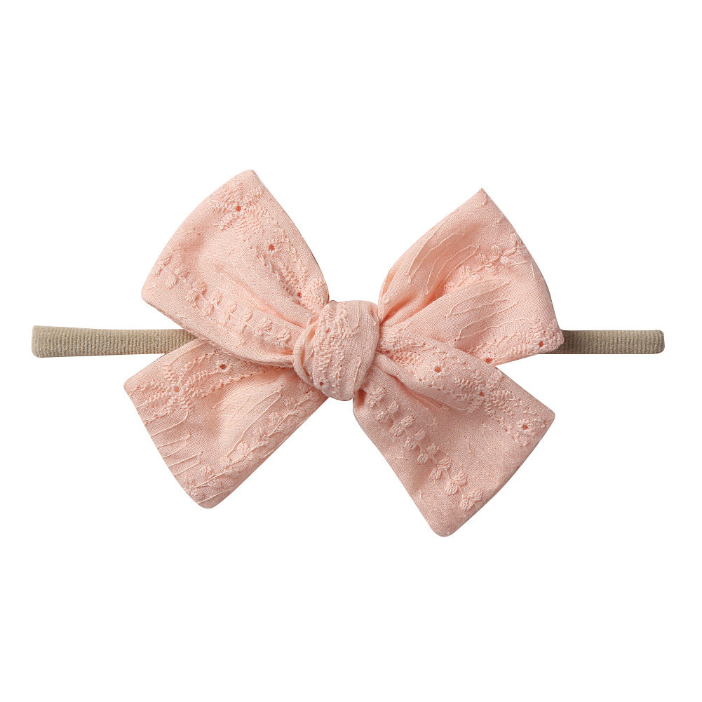 NYLON HEADBAND - PEACH