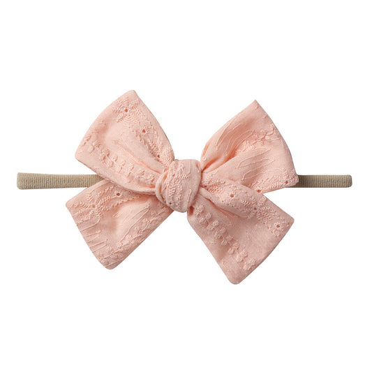 NYLON HEADBAND - PEACH