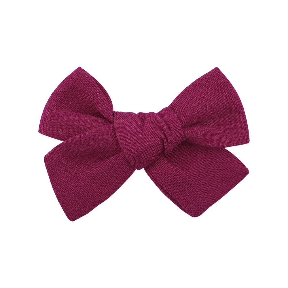 PLUM - SET OF 2 BOW CLIPS