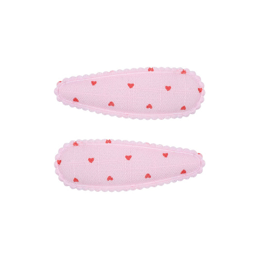 SET OF 2 HAIR CLIPS - STRAWBERRY KISSES