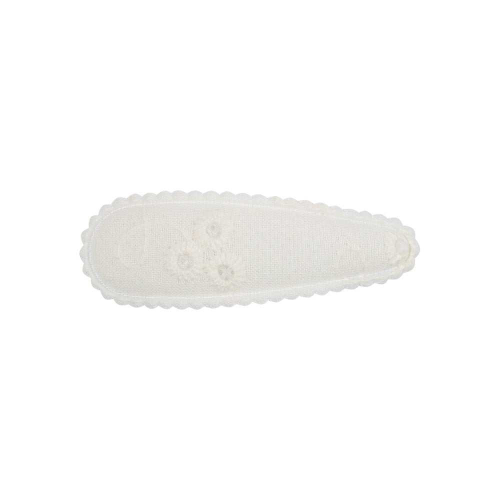 SET OF 2 HAIR CLIPS - CREME