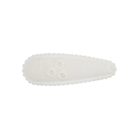 SET OF 2 HAIR CLIPS - CREME