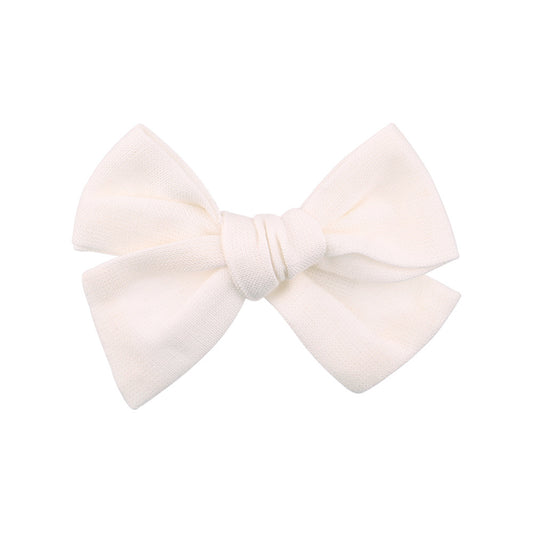 SNOW - SET OF 2 BOW CLIPS