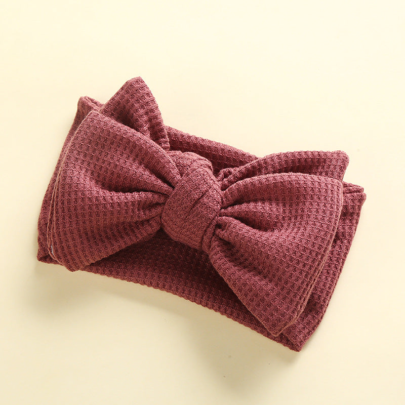 WAFFLE HEADBAND - ROSE