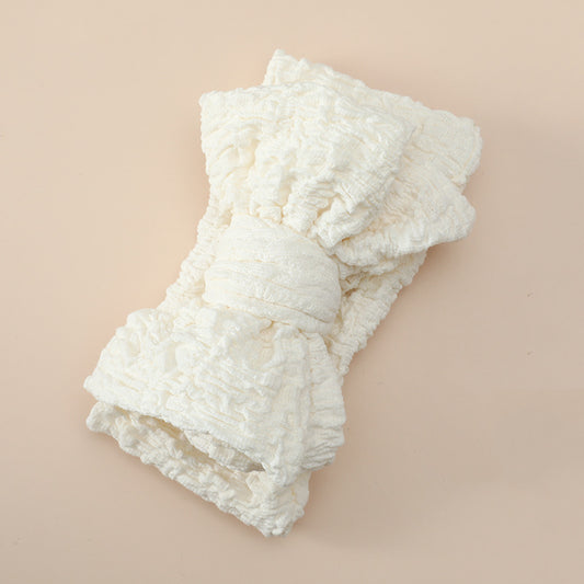 CRINKLE HEADBAND - RICE