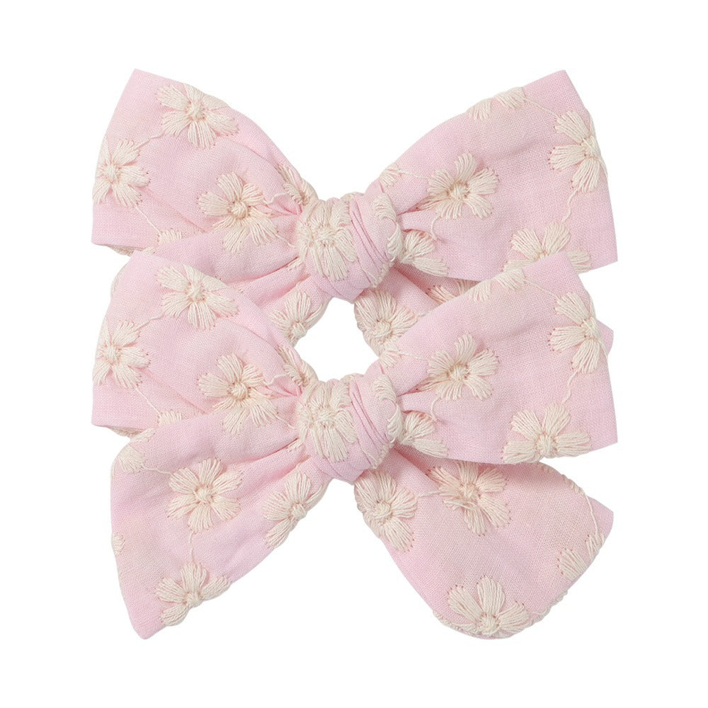 BUBBLEGUM - SET OF 2 BOW CLIPS